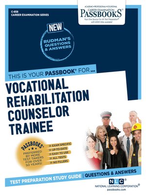 cover image of Vocational Rehabilitation Counselor Trainee